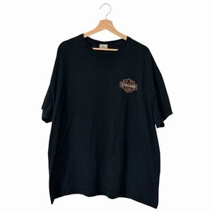 Coastal Classics Chicago‎ Illinois Eagle T Shirt Black Motorcycle Biker XL XXL